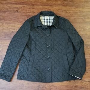 Burberry Black Quilted Utility Jacket
